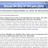 Brèves de doc N°104 - juin 2022