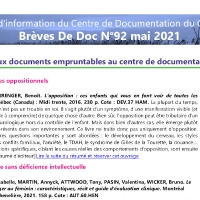 Brèves de doc N°92 - mai 2021 