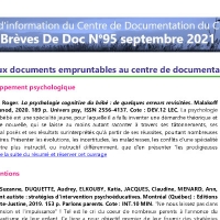 Brèves de doc N°95 - sept 2021
